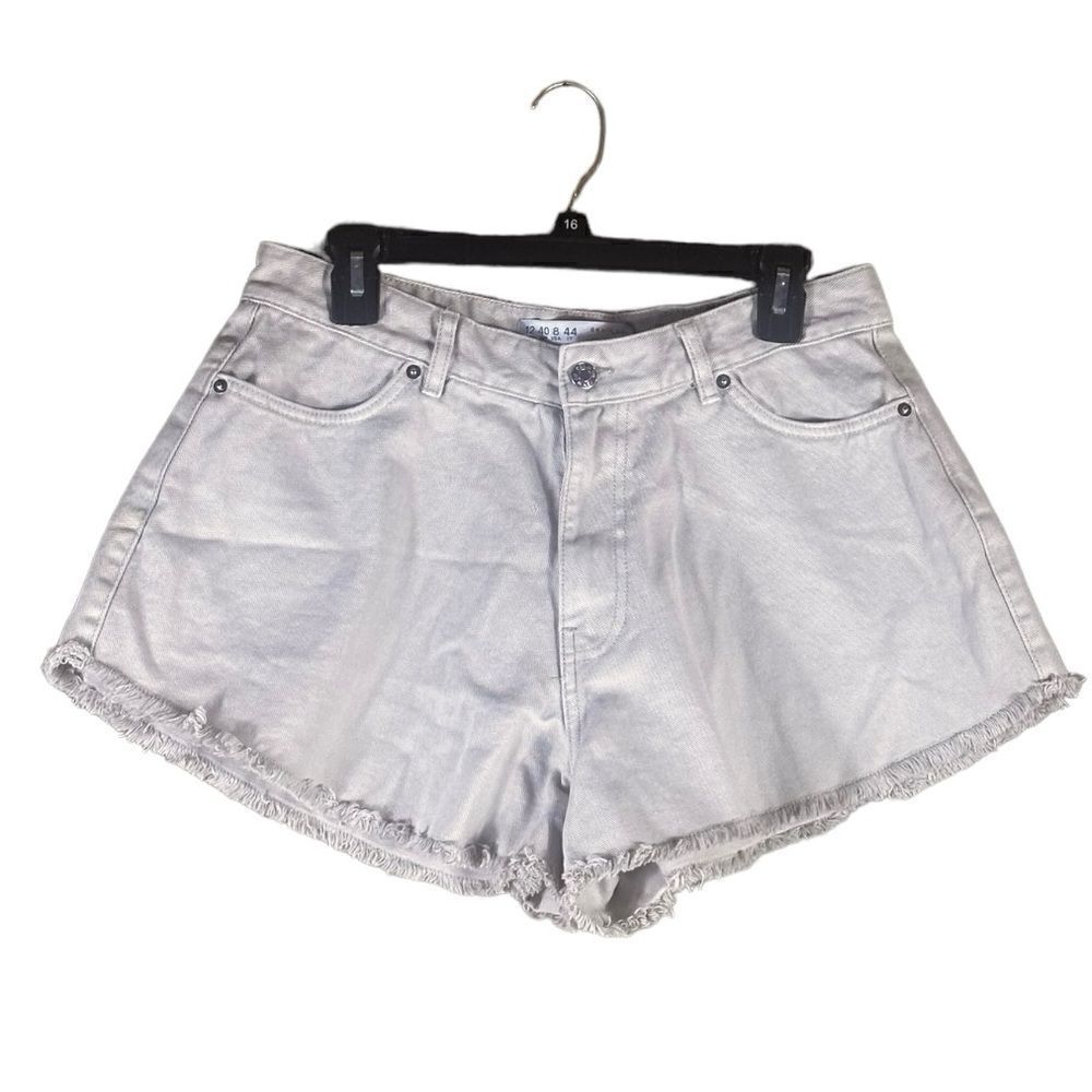 Primark High Waisted‎ Denim Shorts in Stone Size 8 NWT 🏳️
